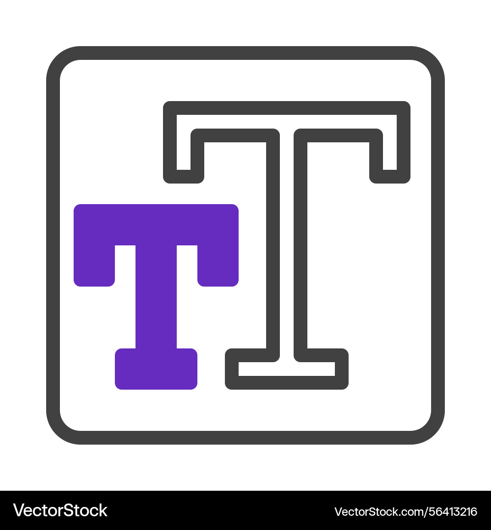 Abstract typographic symbolizing text formatting Abstract typographic symbolizing text formatting vector image