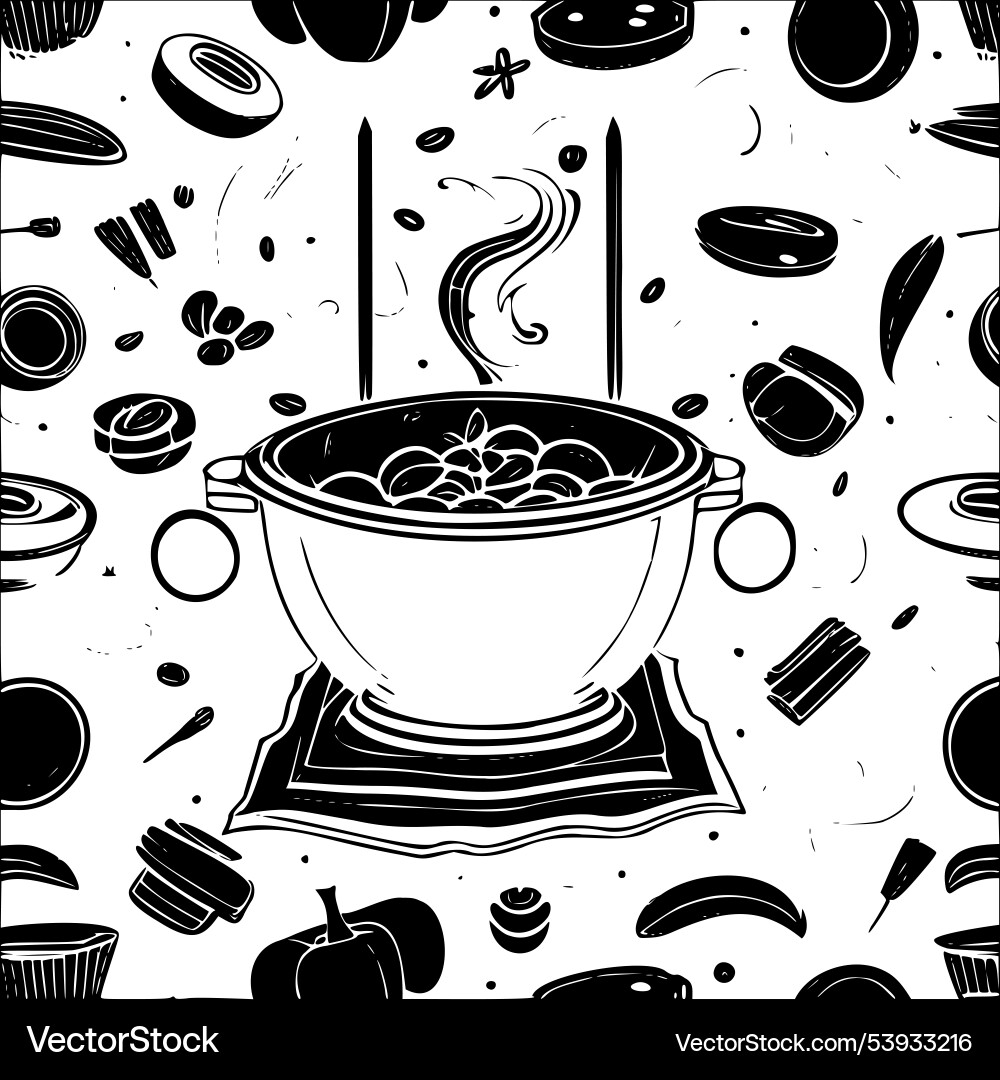 Cauldron abstract pattern seamless Cauldron abstract pattern seamless Vector Image