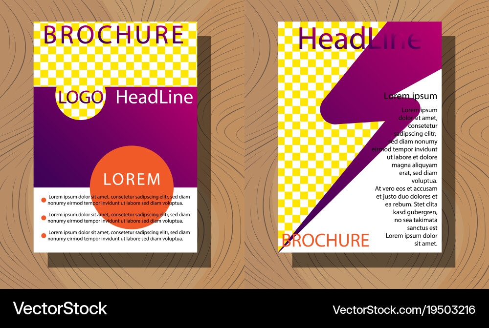 Set of layout background for art template vector image