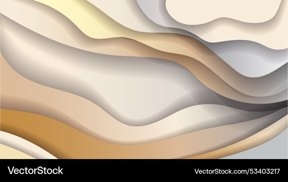 Abstract background with smooth wavy shapes Abstract background with smooth wavy shapes Vector Image