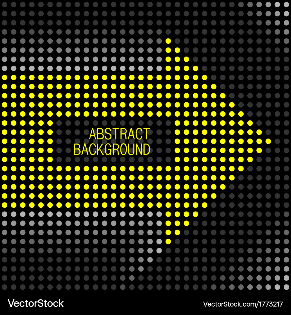 Abstract Colorful Dot Background with Arrow vector image