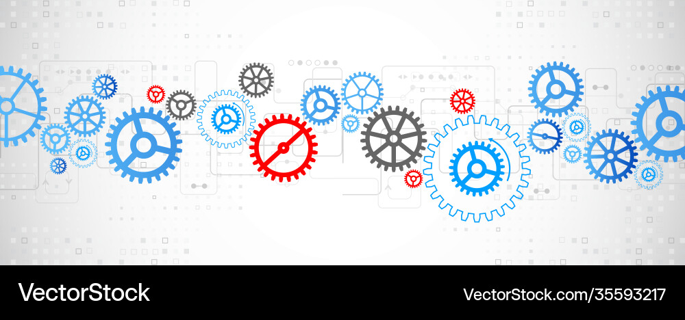 Abstract technological background with various Abstract technological background with various vector image