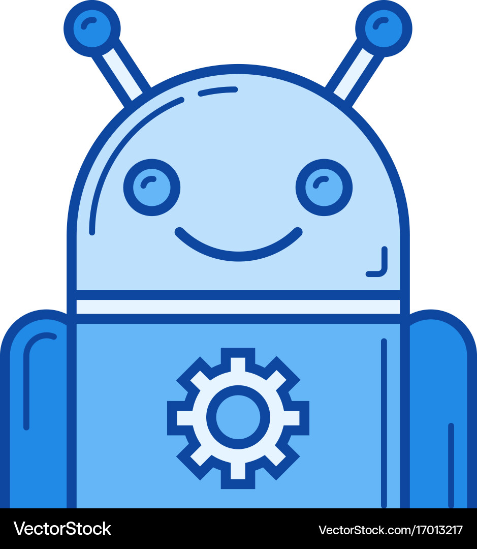 App setup line icon Vector Image