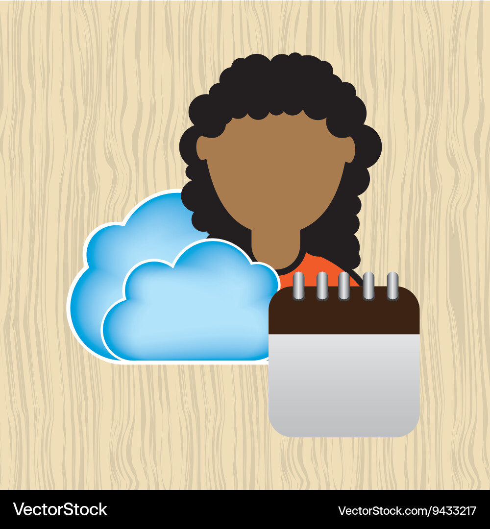 Cloud computing design Vector Image