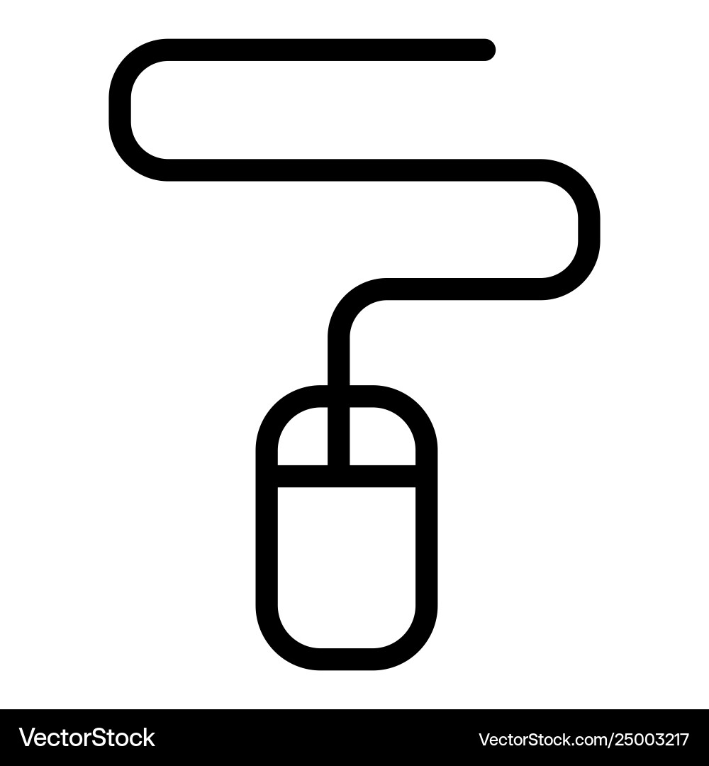 Computer mouse line icon click Computer mouse line icon click vector image
