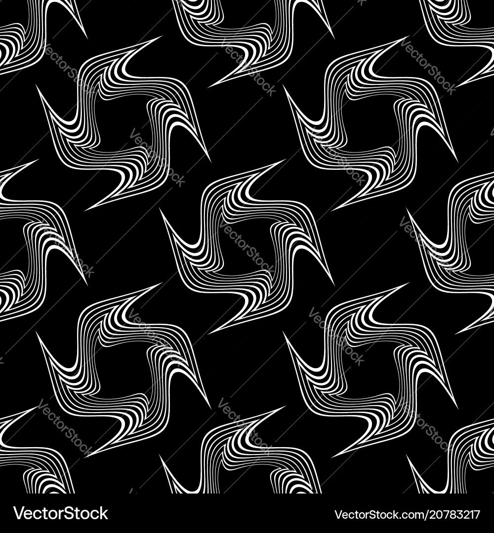 Design seamless monochrome swirl pattern Vector Image