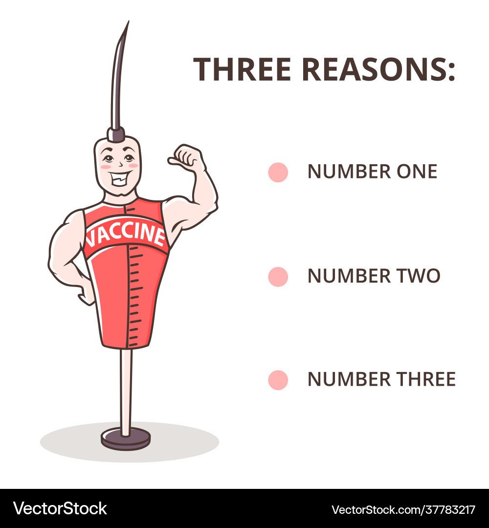Drawn character man in form an injection Drawn character man in form an injection vector image