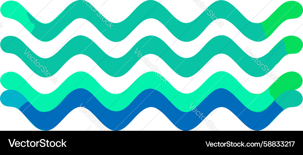 Dynamic Zigzag Wave Pattern Vector Image