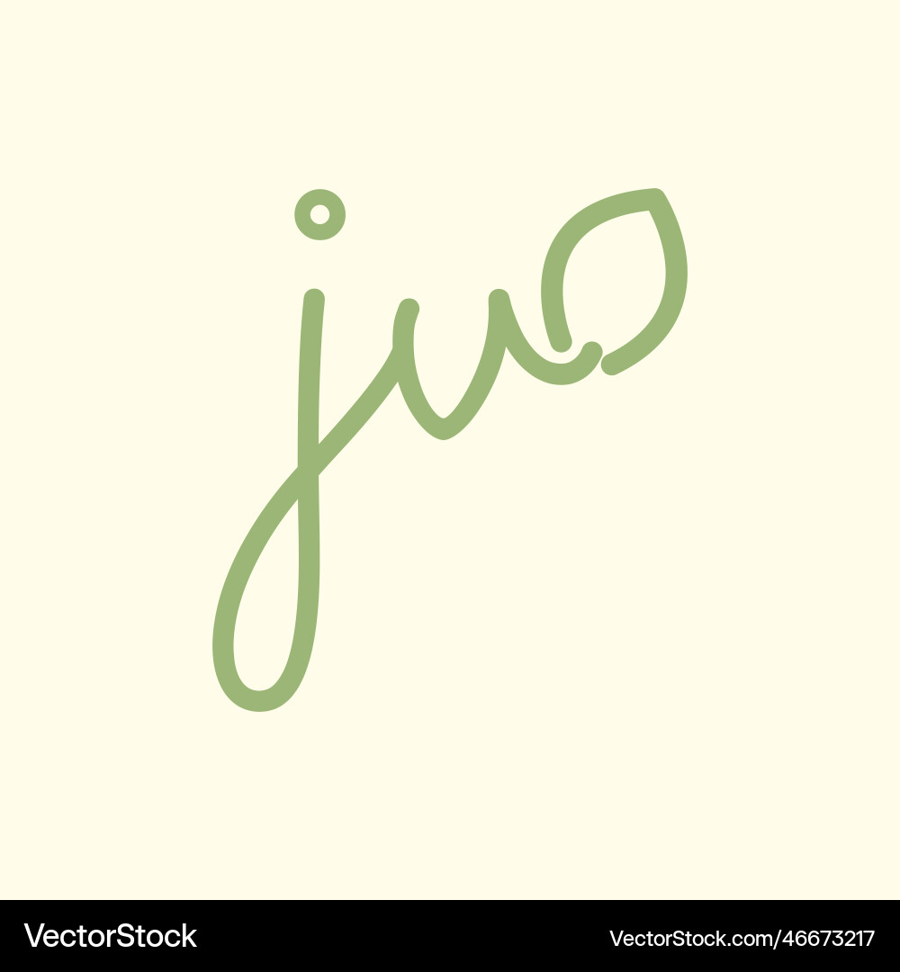 Letter jv line art Blatt Pflanze feminine botanisch Letter jv line art Blatt Pflanze feminine botanisch vektorbild