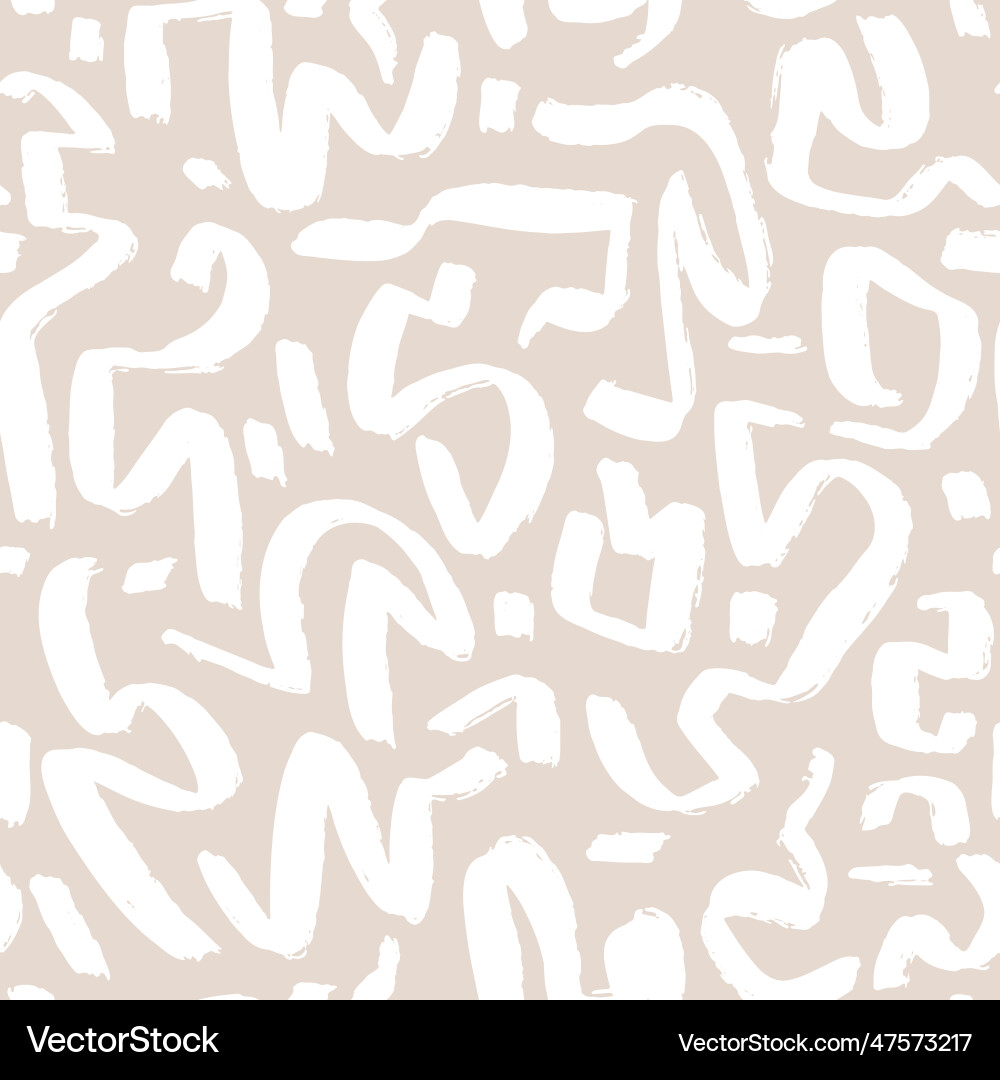 Marker drawn scribble abstract seamless pattern Marker drawn scribble abstract seamless pattern vector image