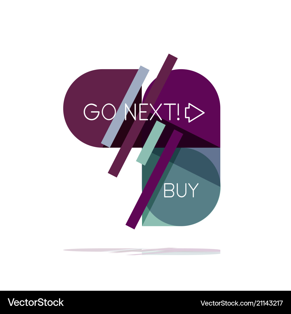 Minimal flat clean abstract option step Minimal flat clean abstract option step vector image