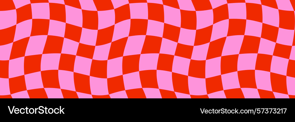 Seamless retro checker pattern background with red Seamless retro checker pattern background with red vector image