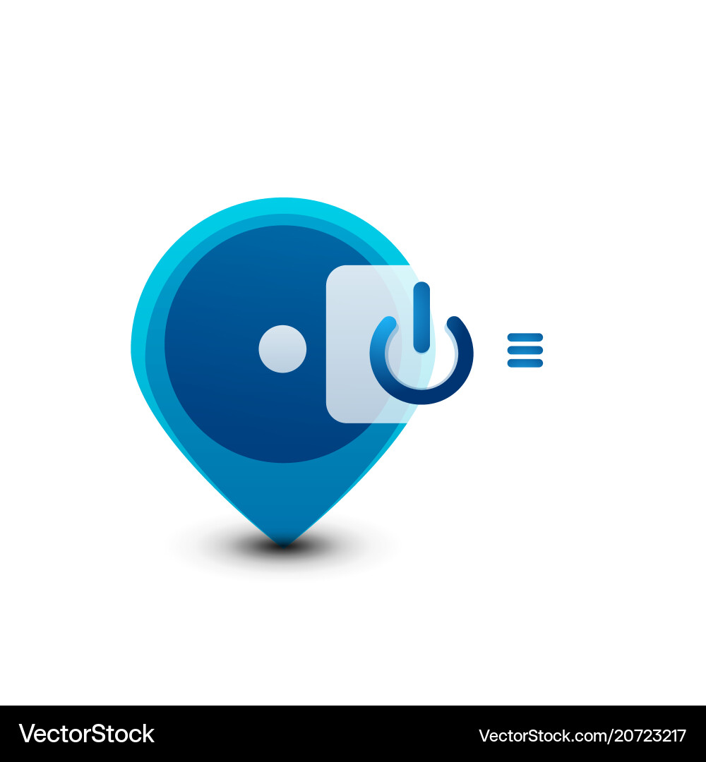 Start power button ui icon design on off symbol Start power button ui icon design on off symbol vector image
