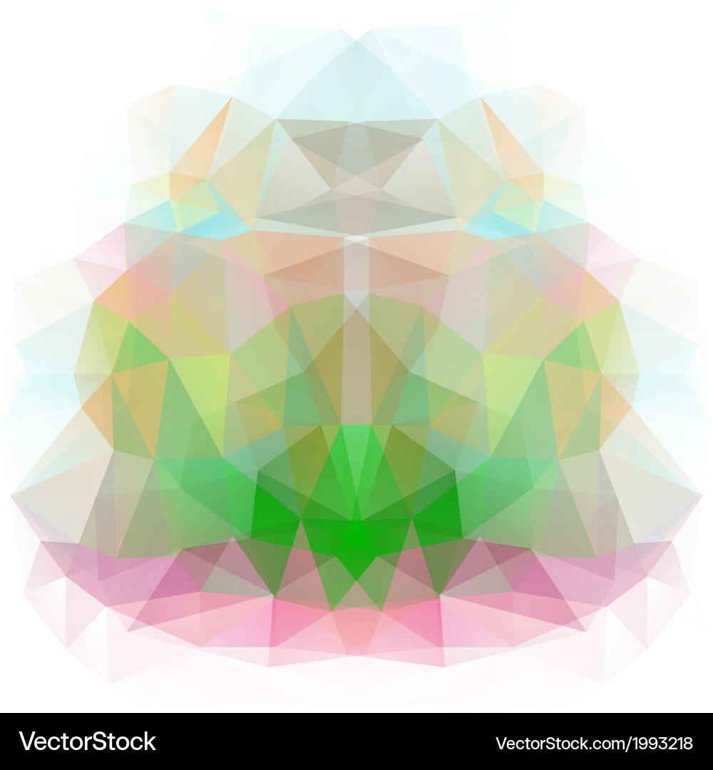 Abstract background of color triangles Vector Image