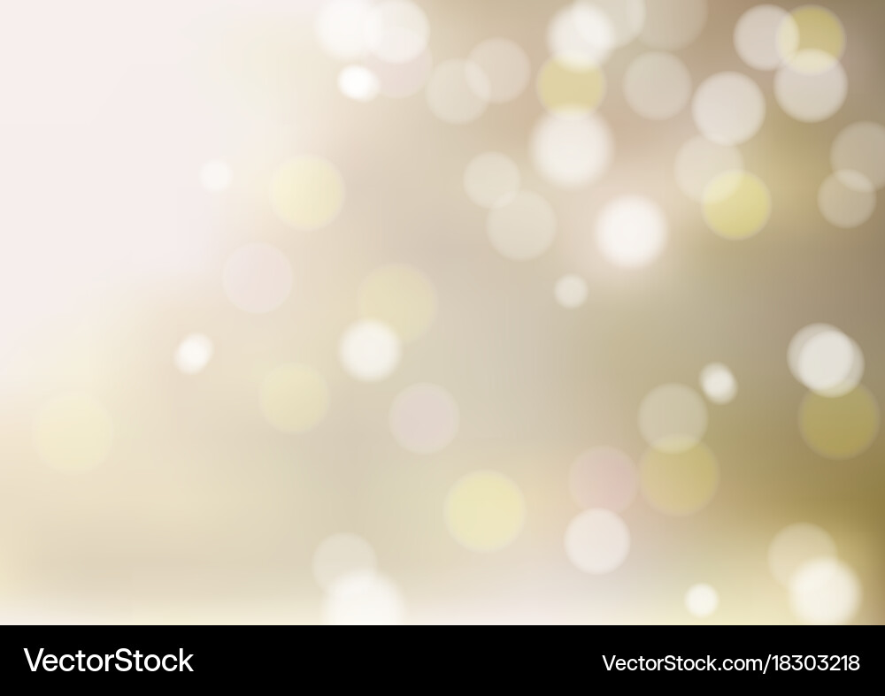 Defocused abstract light bokeh background vector image