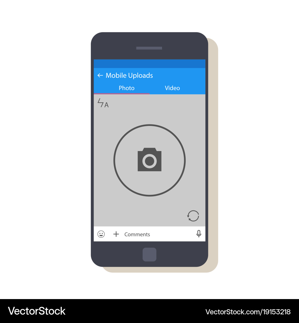 Design of the mobile application interface vector image