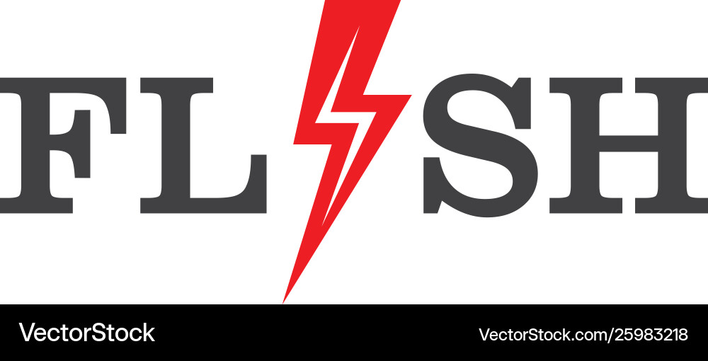Flash power thunder Flash power thunder Vector Image