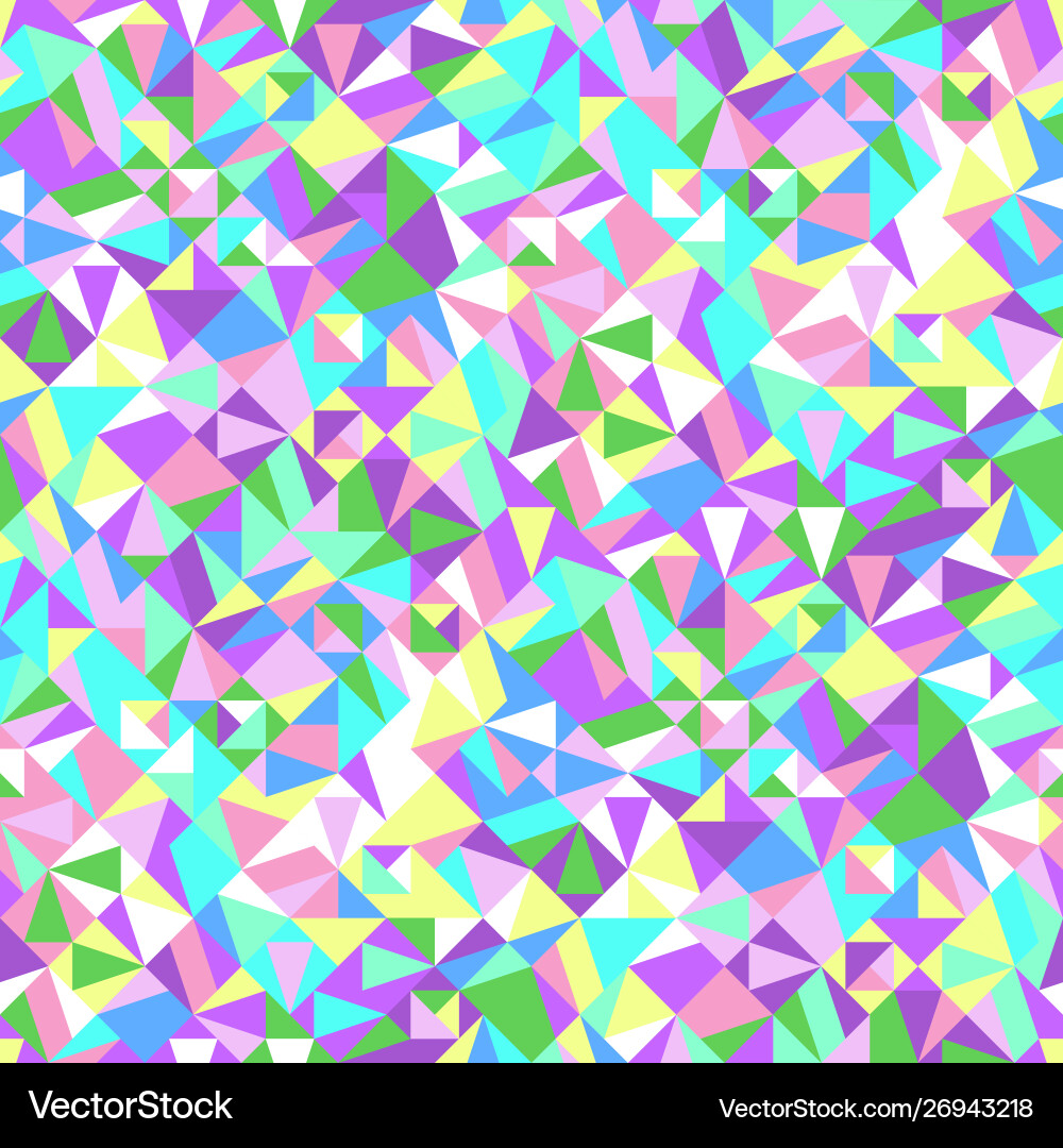 Geometrical seamless colorful triangular mosaic Geometrical seamless colorful triangular mosaic vector image