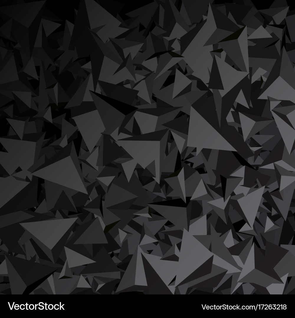 Gray 3D Triangular Pattern vector image