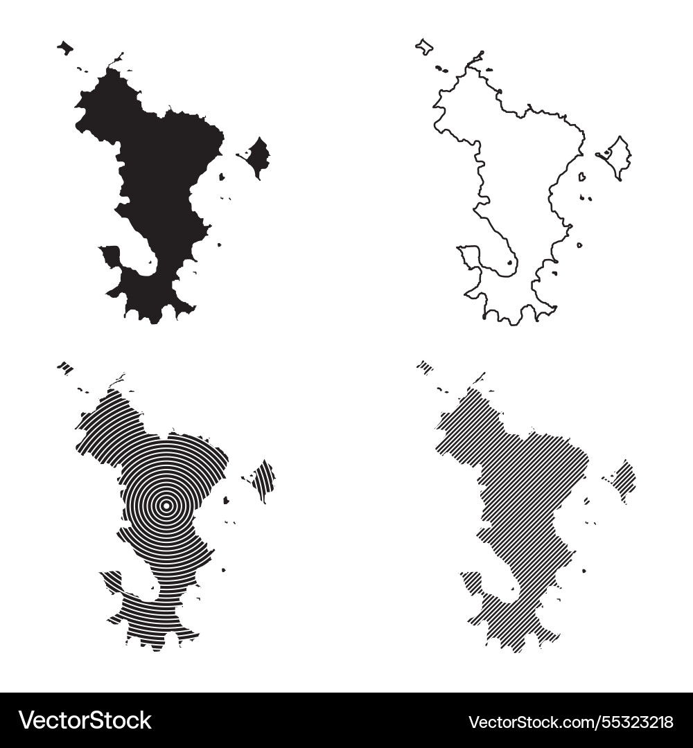 Mayotte map icon element Vector Image