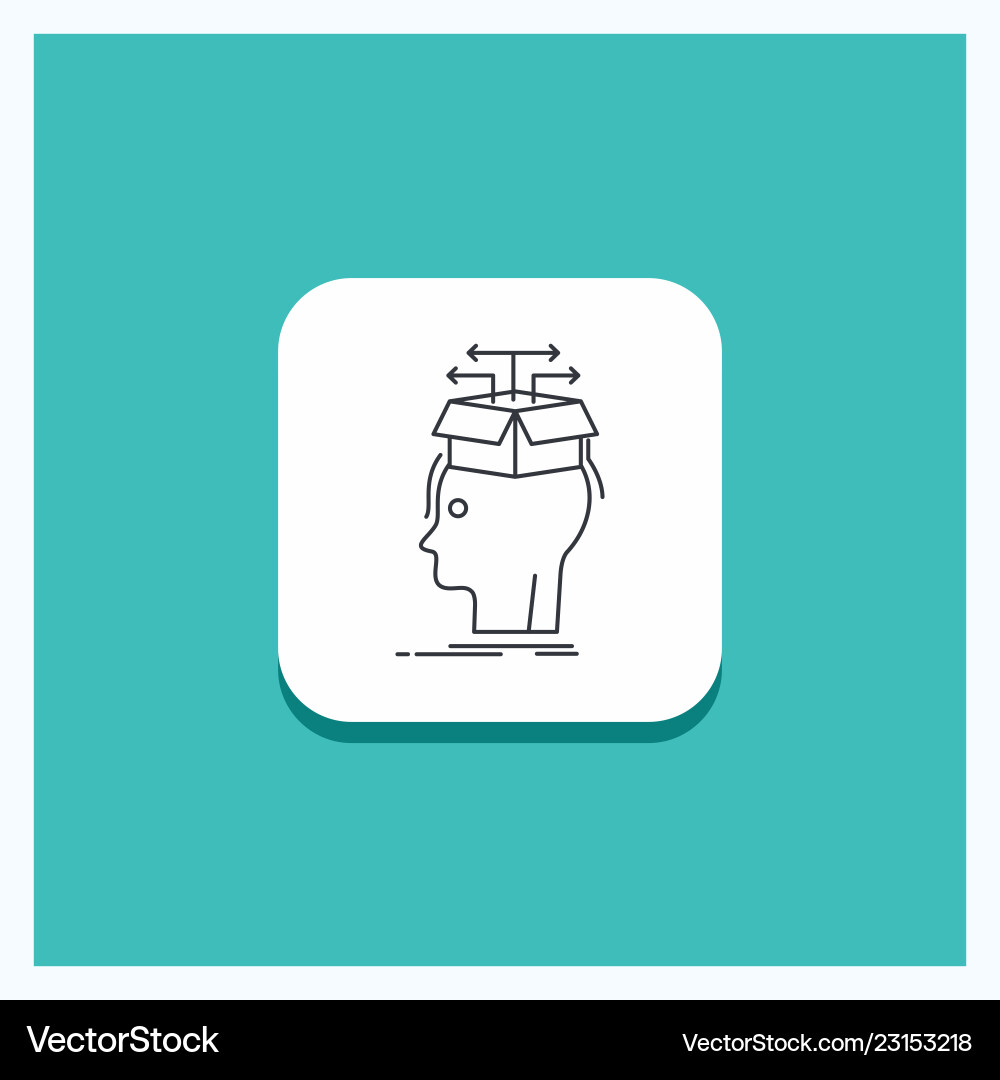 Round button for data extraction head knowledge Round button for data extraction head knowledge Vector Image
