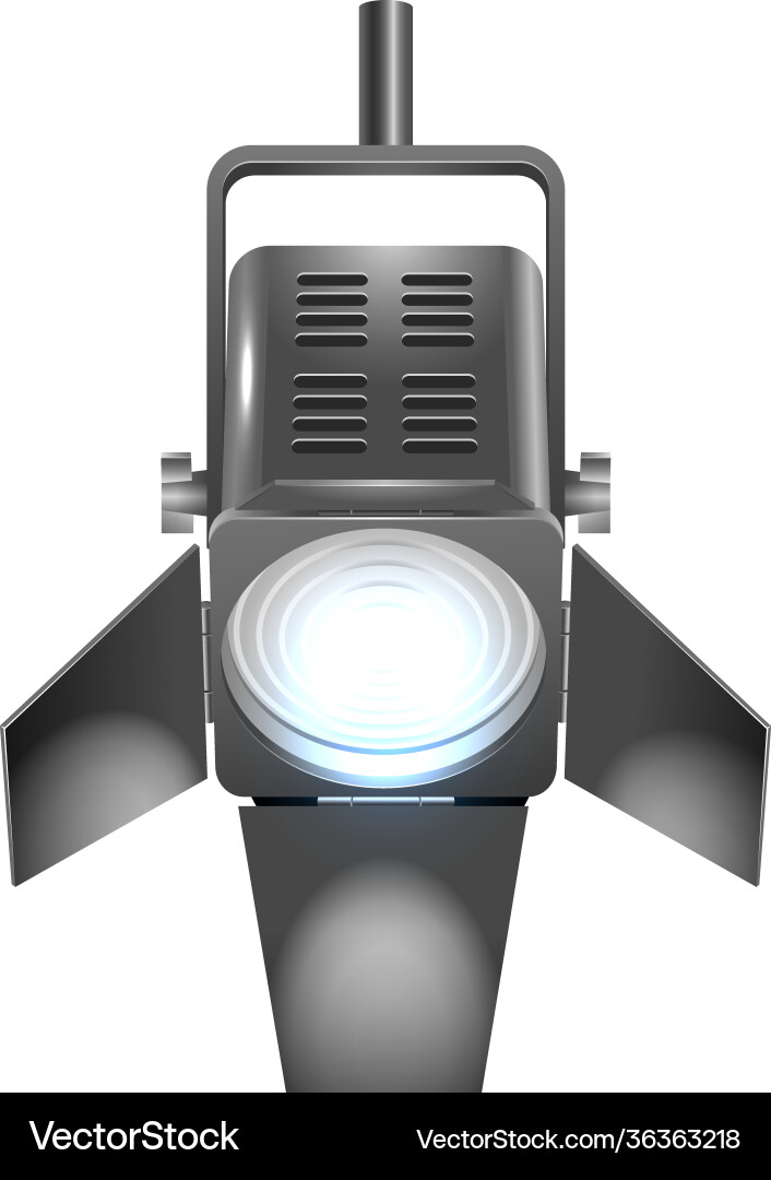 Spotlight realistic icon Spotlight realistic icon vector image