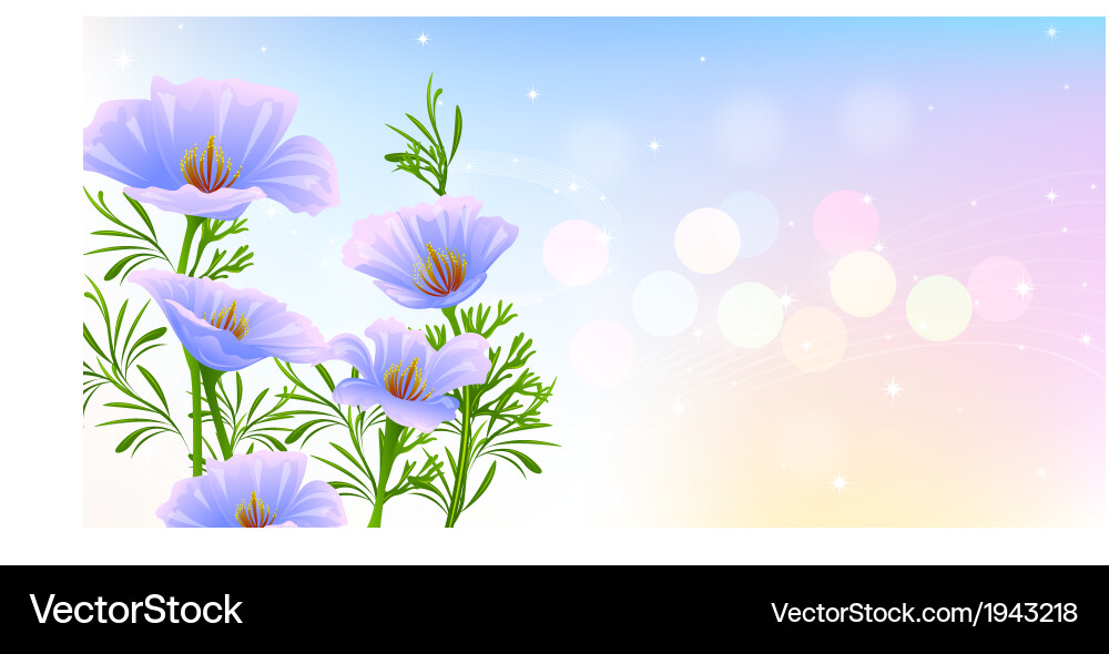 Spring background vector image