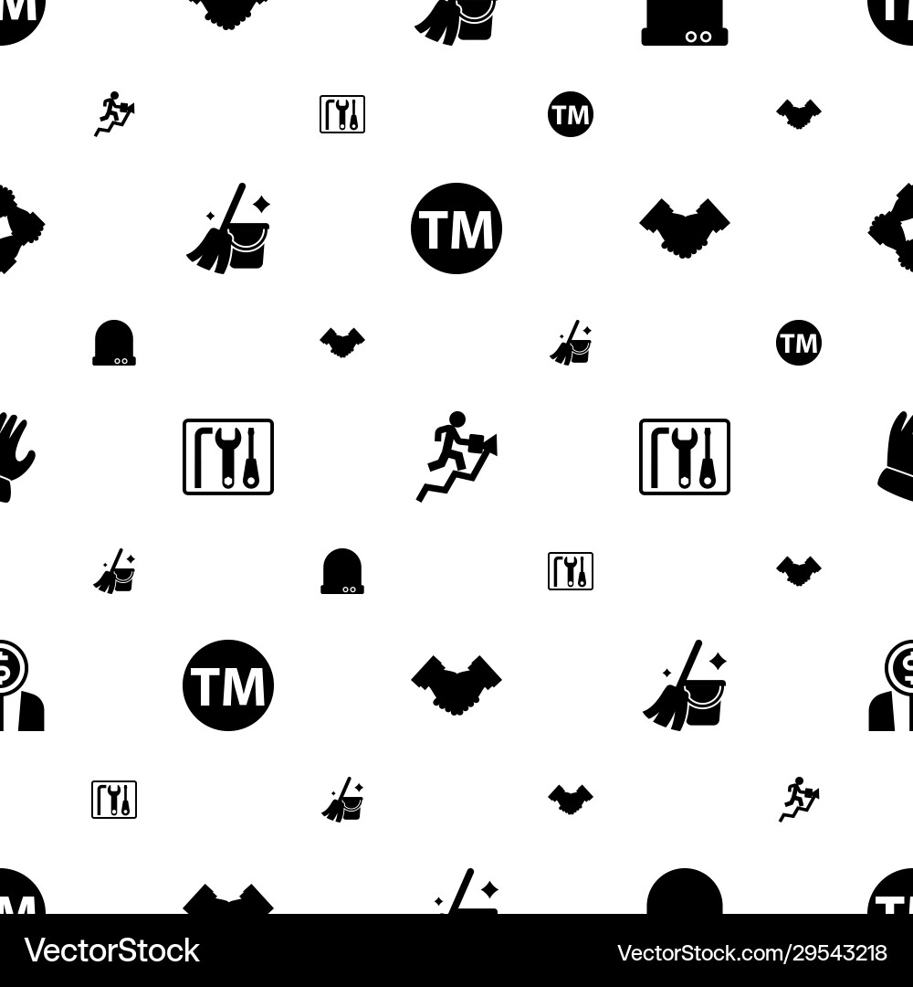 Work icons pattern seamless included editable Work icons pattern seamless included editable vector image