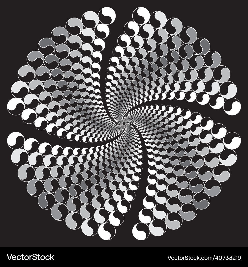 Checkered spiral design element image Checkered spiral design element image vector image