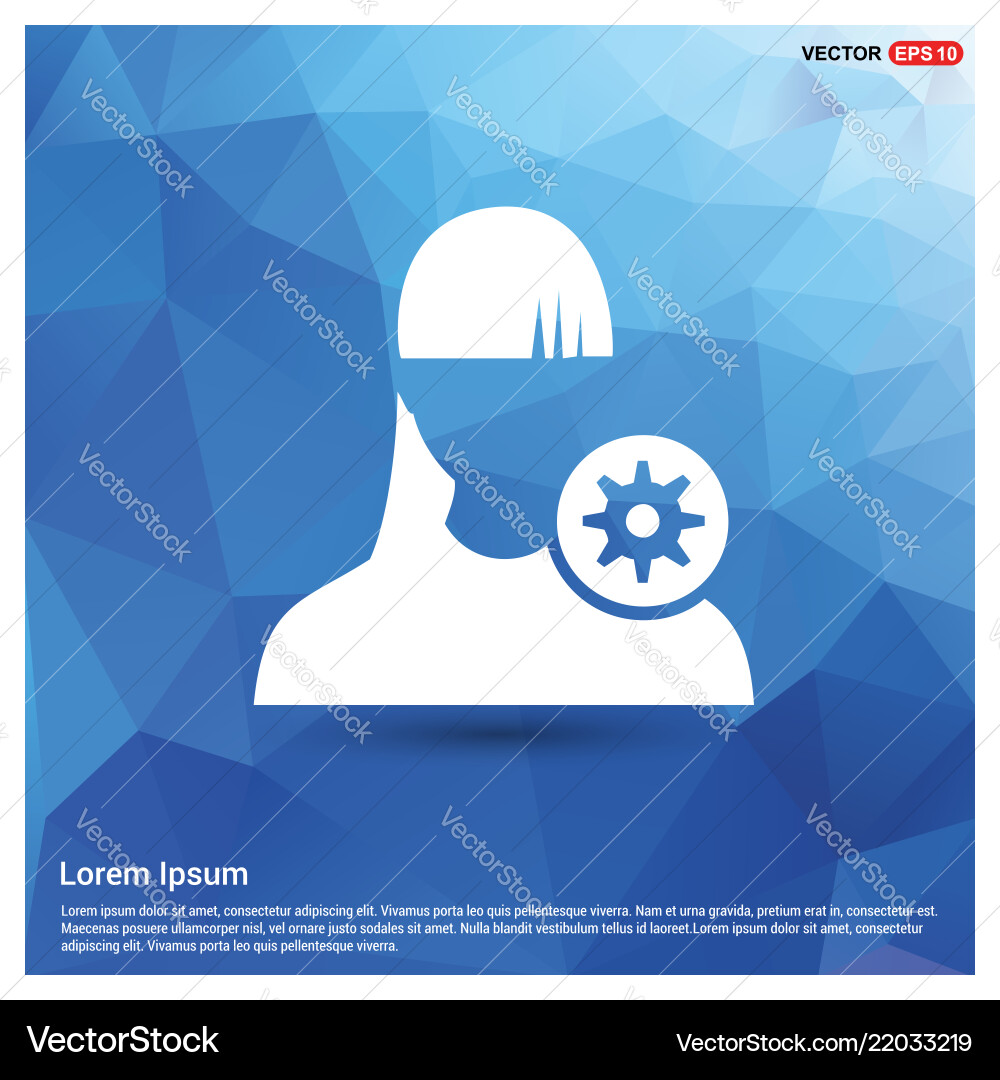 Configuration user icon Configuration user icon vector image