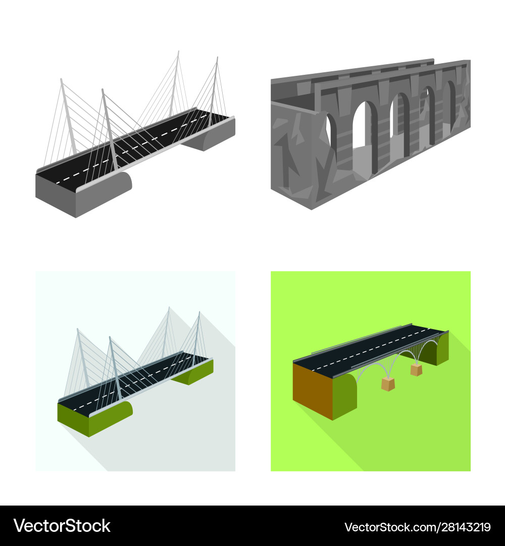 Design connection and symbol set vector image