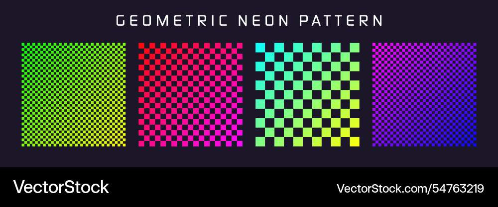 Groovy checkered pattern colorful distorted tiled Groovy checkered pattern colorful distorted tiled Vector Image
