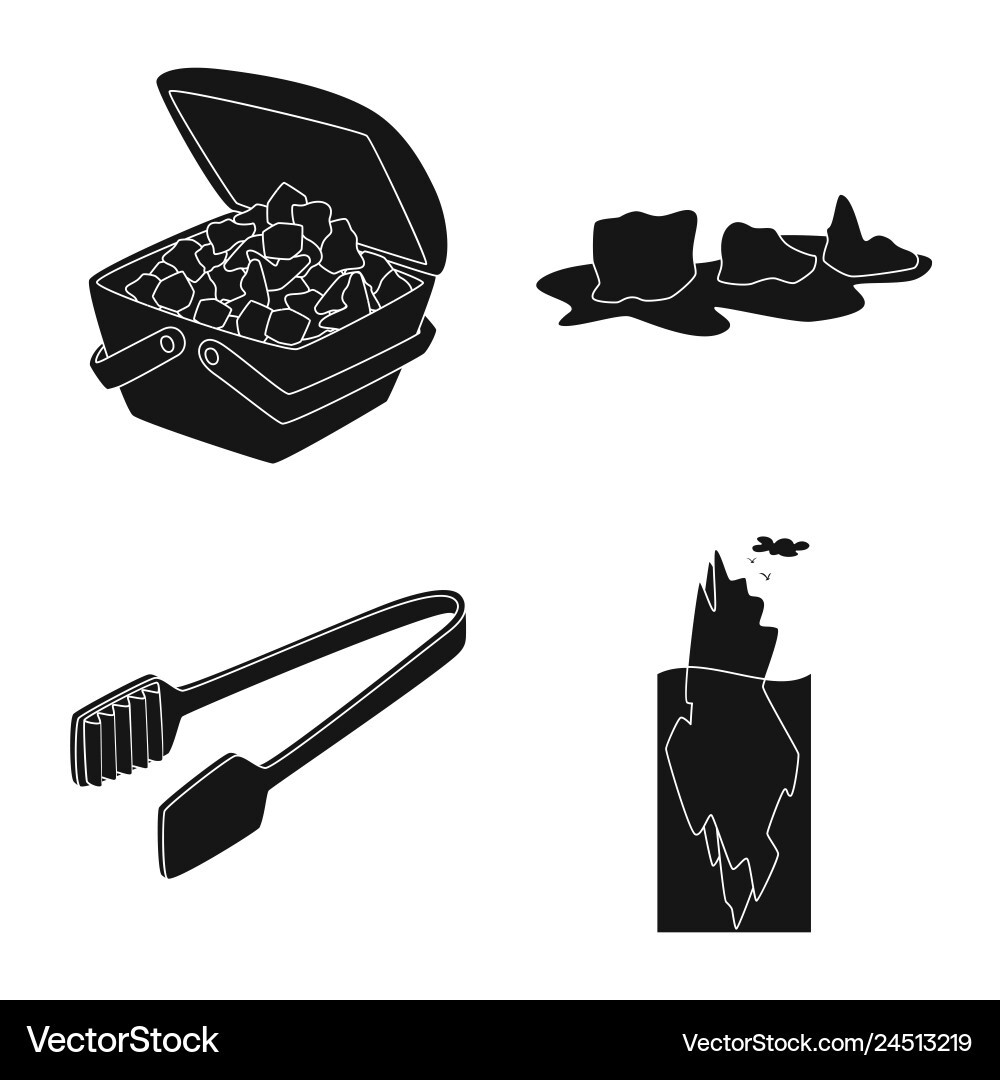 Isolated object of cold and transparent symbol Isolated object of cold and transparent symbol vector image