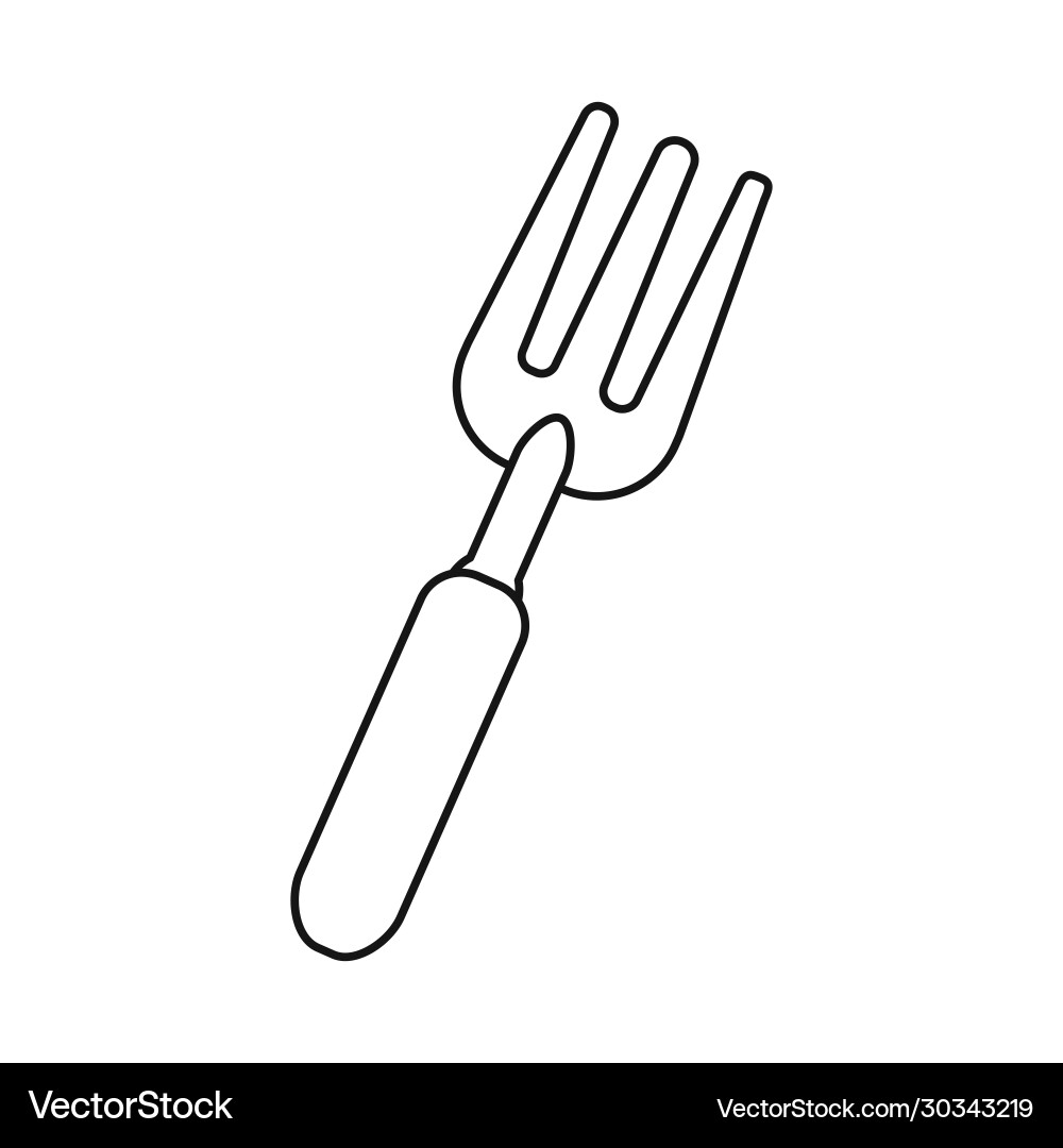 Isolated object pitchfork and fork logo web Vector Image