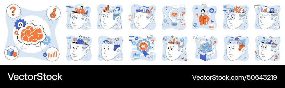 Positive thinking the concept Royalty Free Vector Image