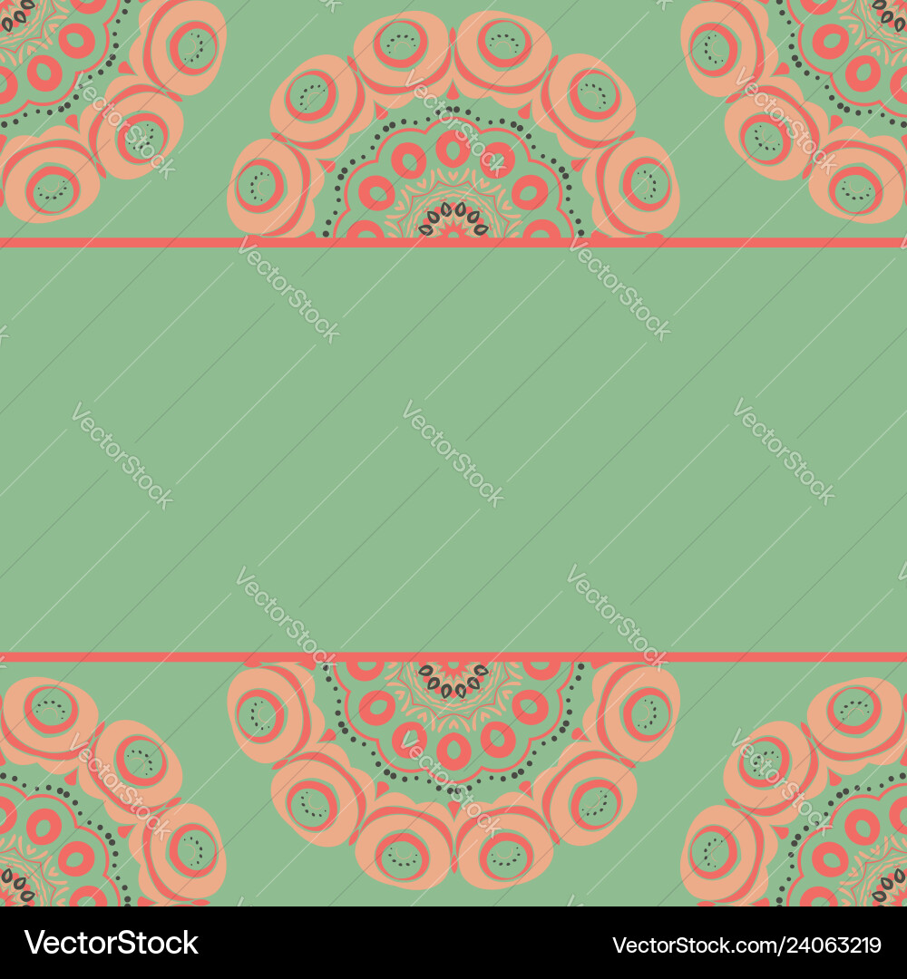 Retro patterns background vector image