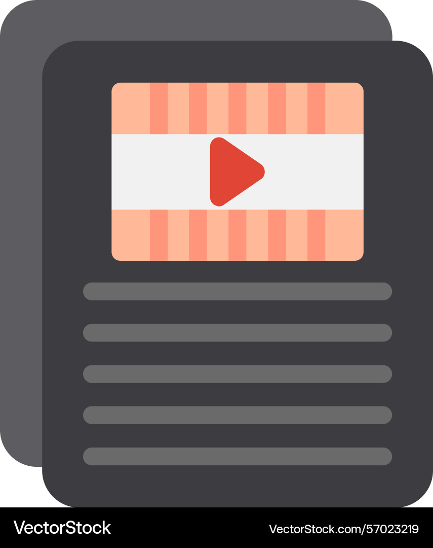 Scripting flat style icon design vector image