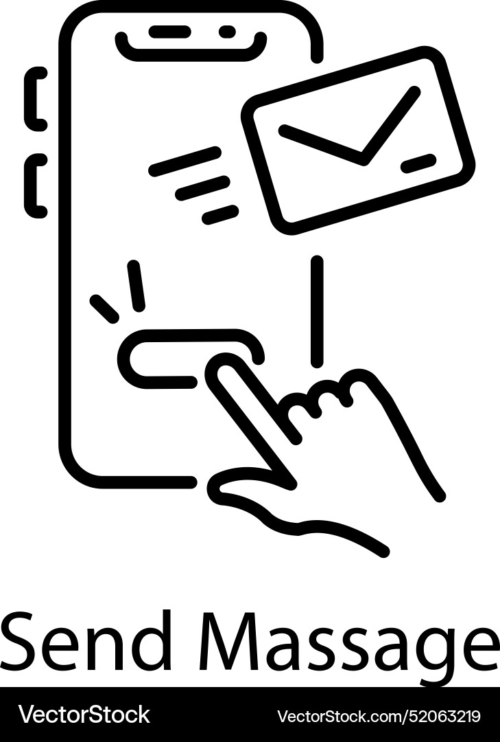 Send message vector image