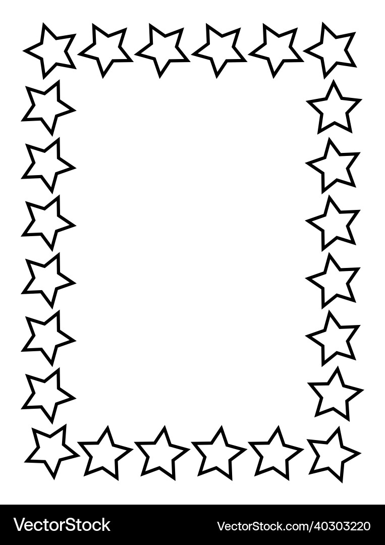 Black rectangular frame a4 format eps10 Vector Image