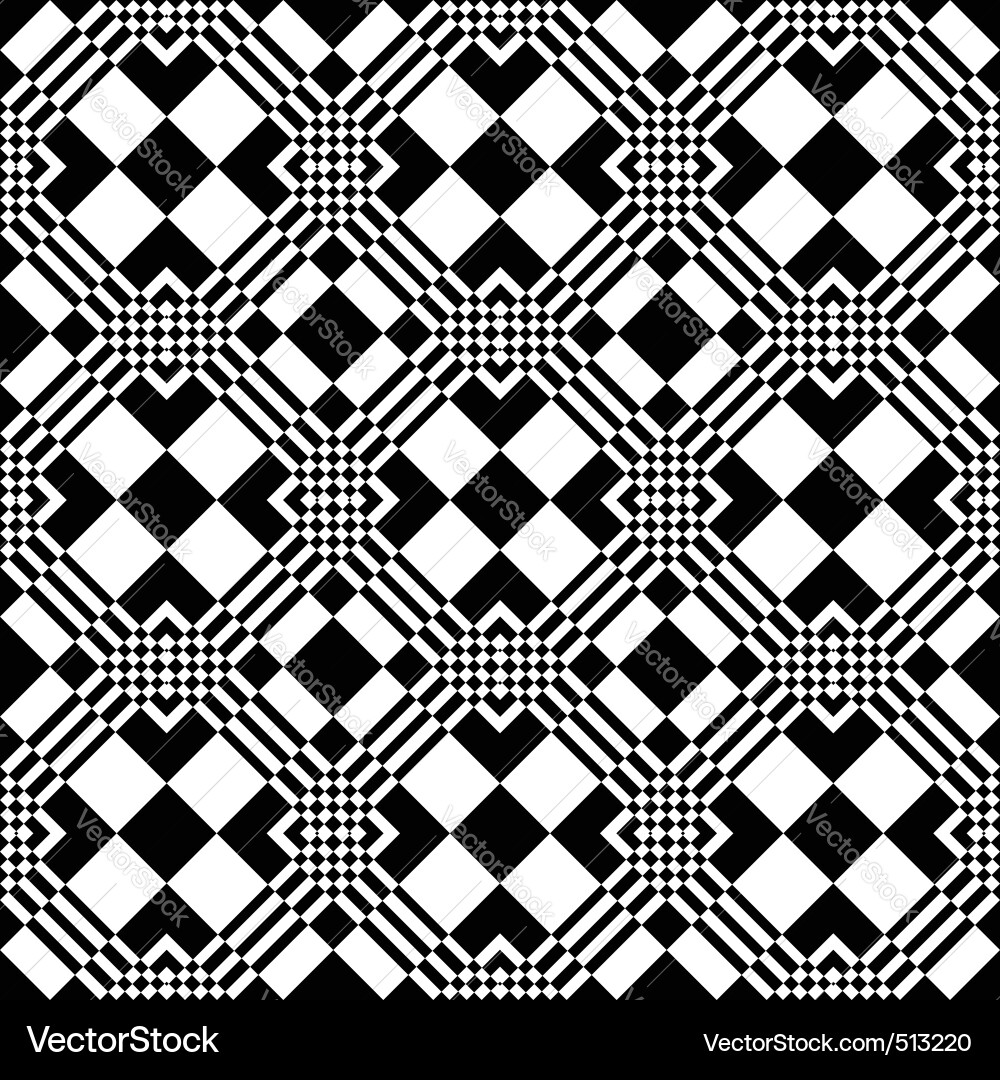Checkered pattern vector image