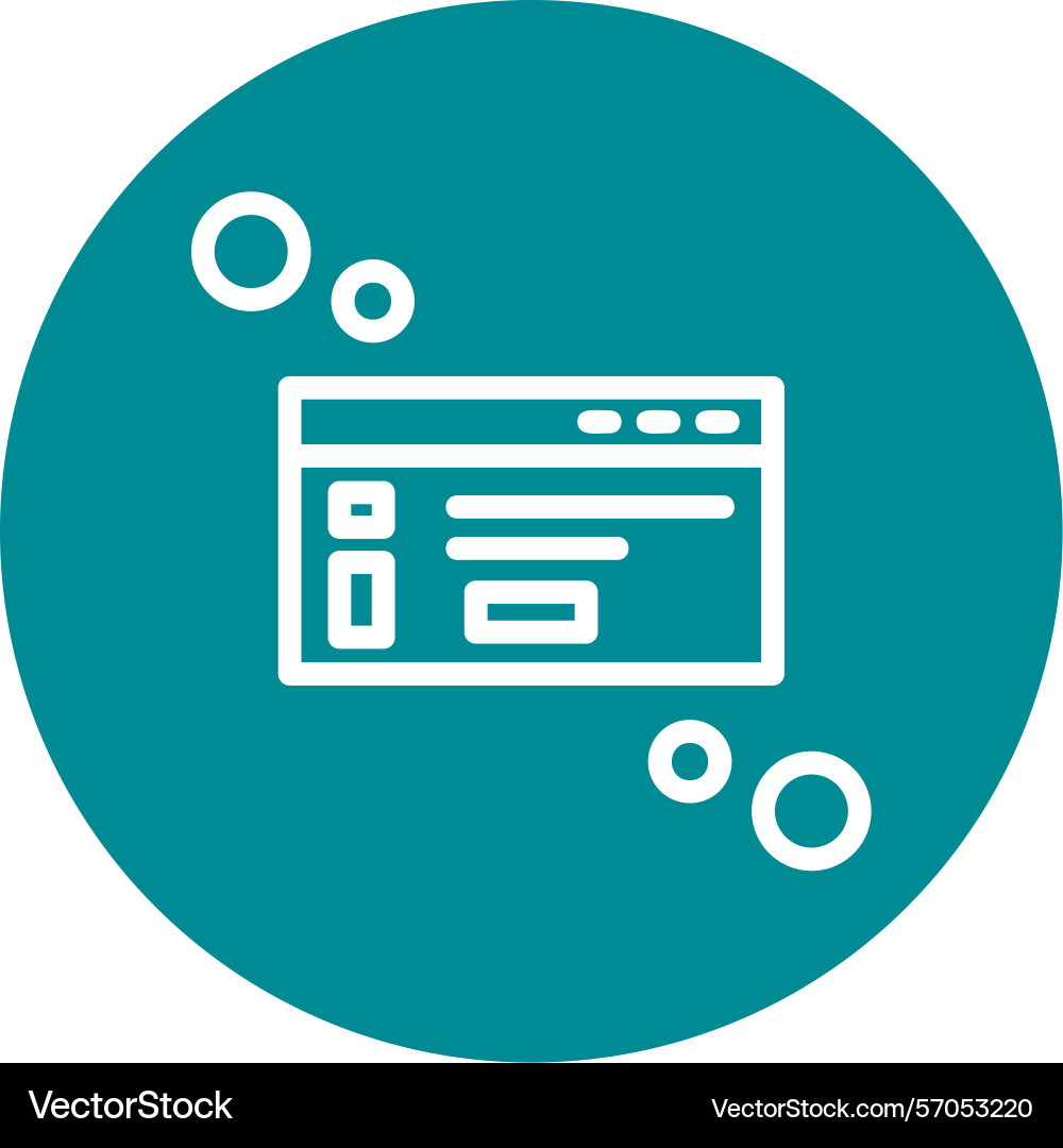 Dialog box info line circle style icon design Vector Image