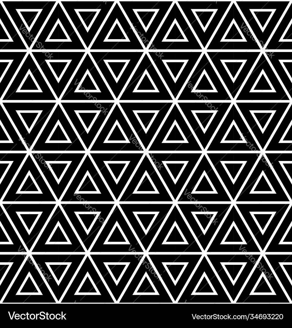 Geometric Triangles Pattern Vector Image