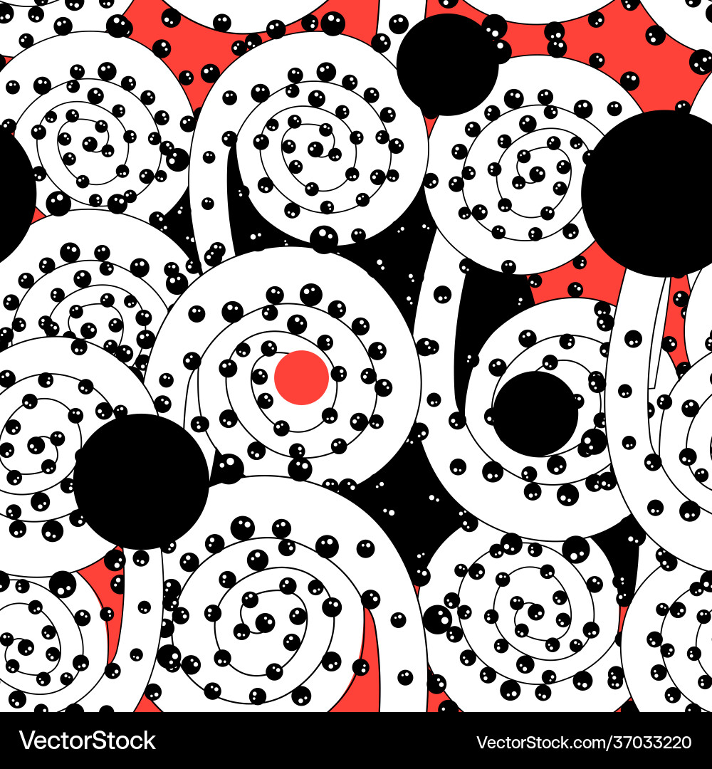 Seamless abstract pattern from different Vector Image