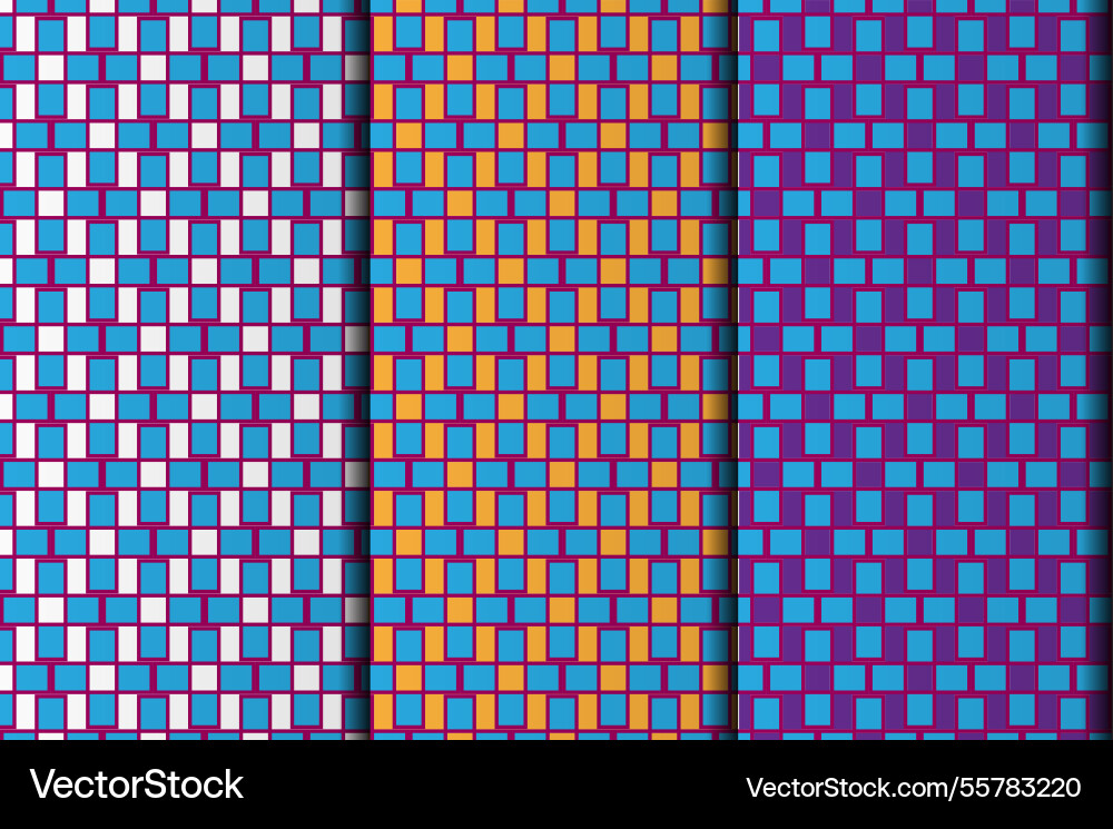Square style eps pattern design Vector Image