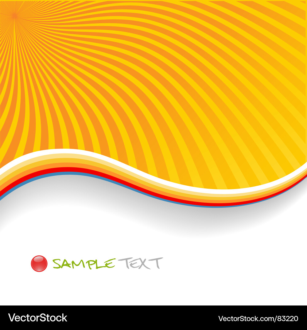 Sunshine Gradient Background Vector Image