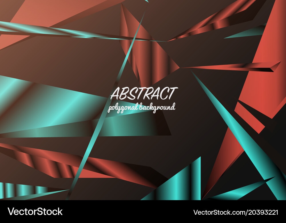 Abstract polygonal background triangles mosaic Vector Image