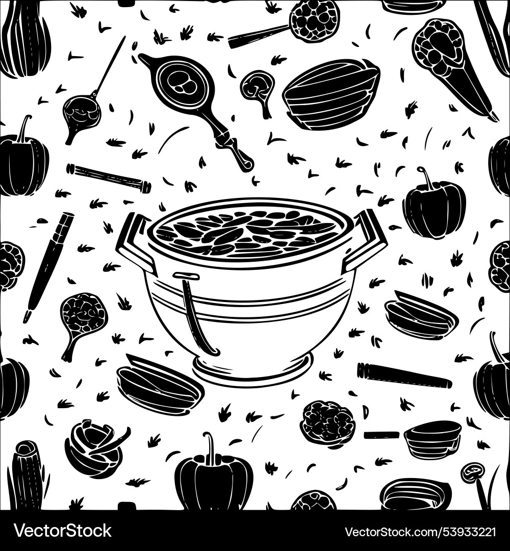 Cauldron abstract pattern seamless Vector Image