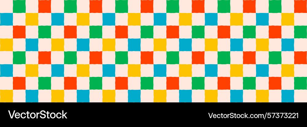 Colorful checker pattern background with red Colorful checker pattern background with red vector image