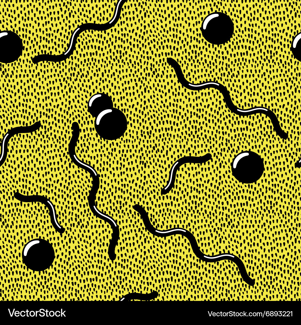 Memphis Style Pattern vector image