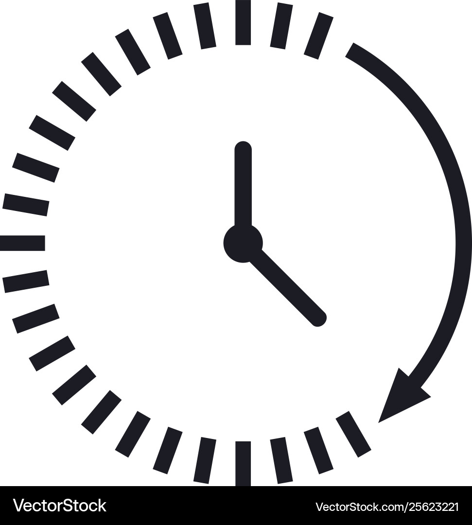 Time icon and watch timer symbol ui web logo Time icon and watch timer symbol ui web logo Vector Image